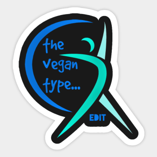The vegan by edit Sticker